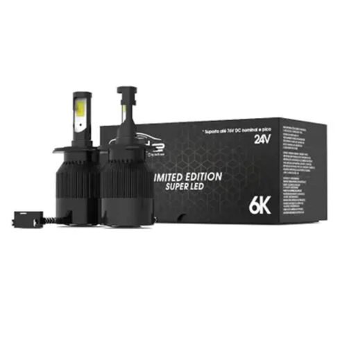 KIT LAMPADA AUTOMOTIVA LED 24V 6000K H4 CODE